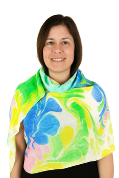 Image Silk/Linen Water Dyed Scarf - VTM