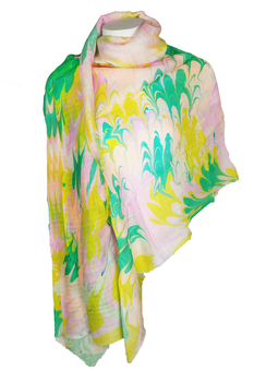 Image Silk/Linen Water Dyed Scarf - VTM