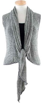 Image Tissue Knit Vest with Tie Front - RUT