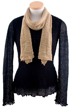 Image Tissue Knit Slub Scarf - QAUJ