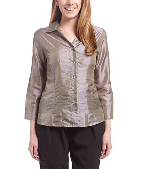 Image Taffeta Blouse 3/4 Sleeve - VAW