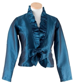 Image Taffeta Jacket w/ Ruffle & Tie - VAX