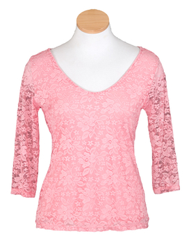 Image Lace Top - V-Neck - VFB