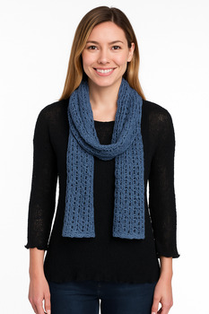 Image Popcorn Knit Scarf - SN