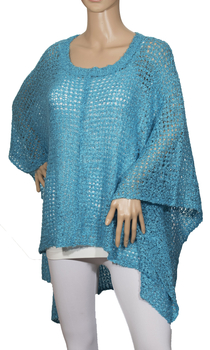 Image Soft Openweave Square Poncho